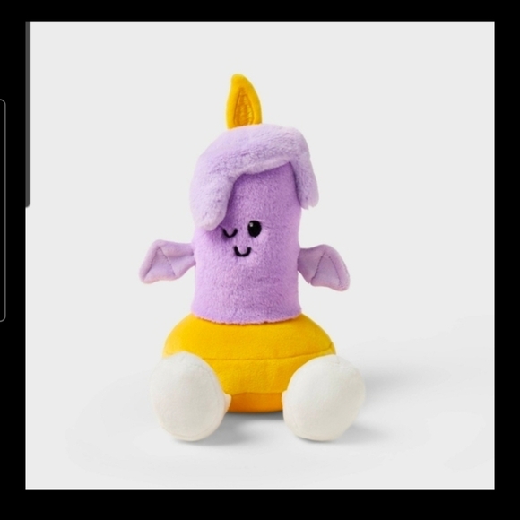 Giggle Scape Purple and Yellow Plush Toy 7" Candle Set Of 2 - Picture 3 of 3